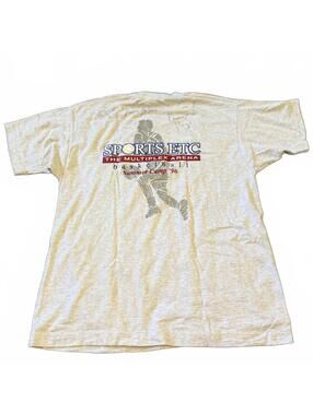 Vintage 1996 Sports Etc Basketball Camp Tee Gray Fruit Loom Large USA Made